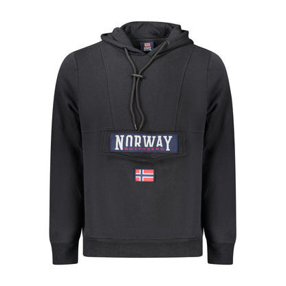 Norway 1963 Schwarzer Baumwoll-Sweatshirt