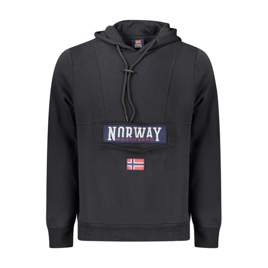 Norway 1963 Schwarzer Baumwoll-Sweatshirt