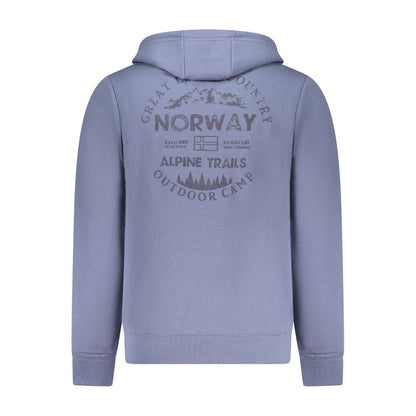 Norway 1963 Blue Cotton Men's Hoodie Sweatshirt
