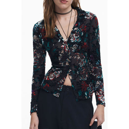 Desigual Schwarzes Polyesterhemd