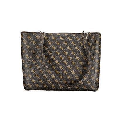 Guess Jeans Marrone Poliuretano Women Handbag