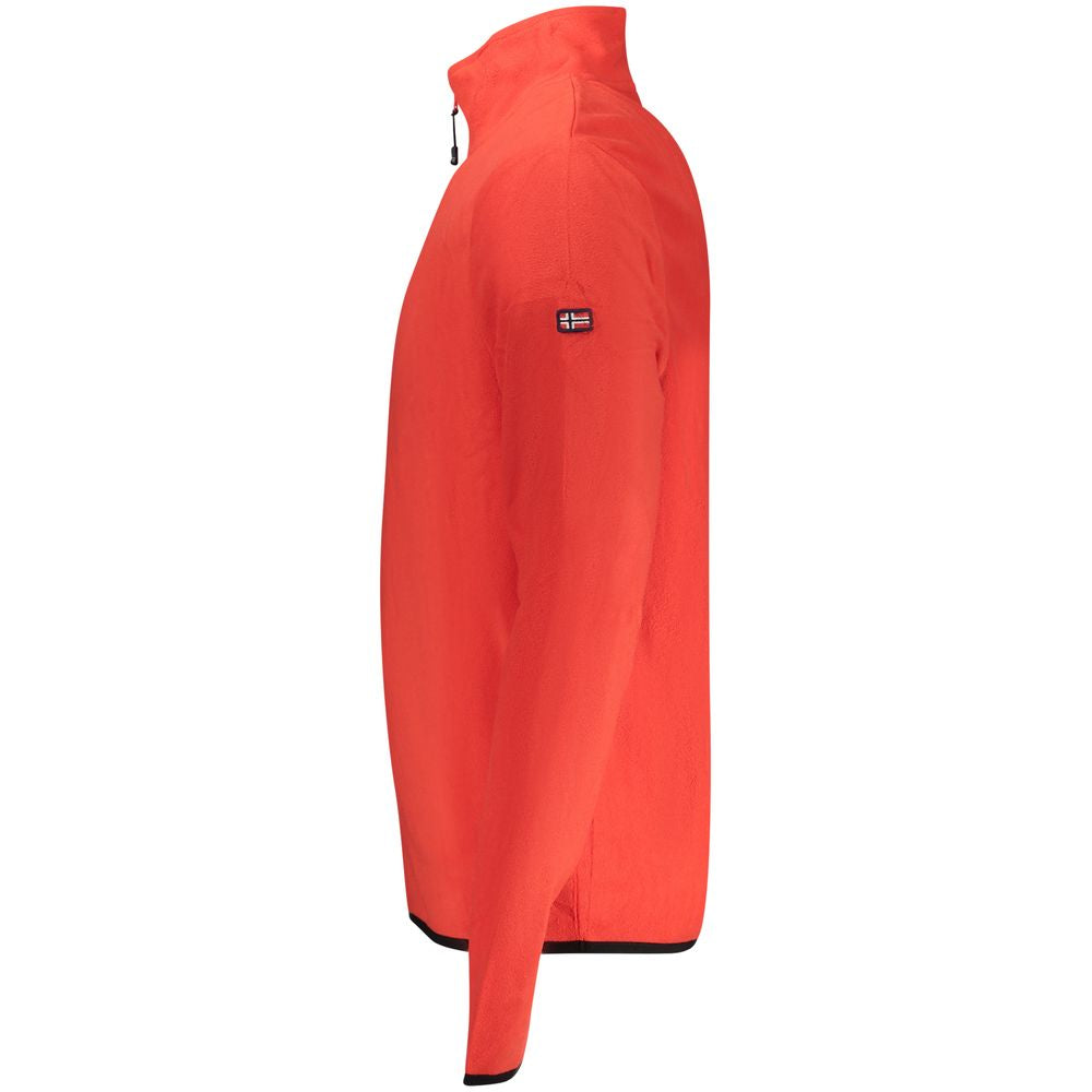 Norway 1963 Roter Polyester-Pullover für Herren