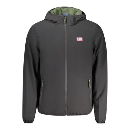 Norway 1963 Schwarze Polyester-Herrenjacke