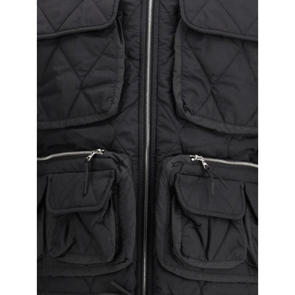 IENKI IENKI Black Nylon Jackets And Coat