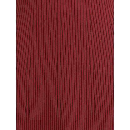 SA SU PHI Bordeaux Cashmere Casual Dress