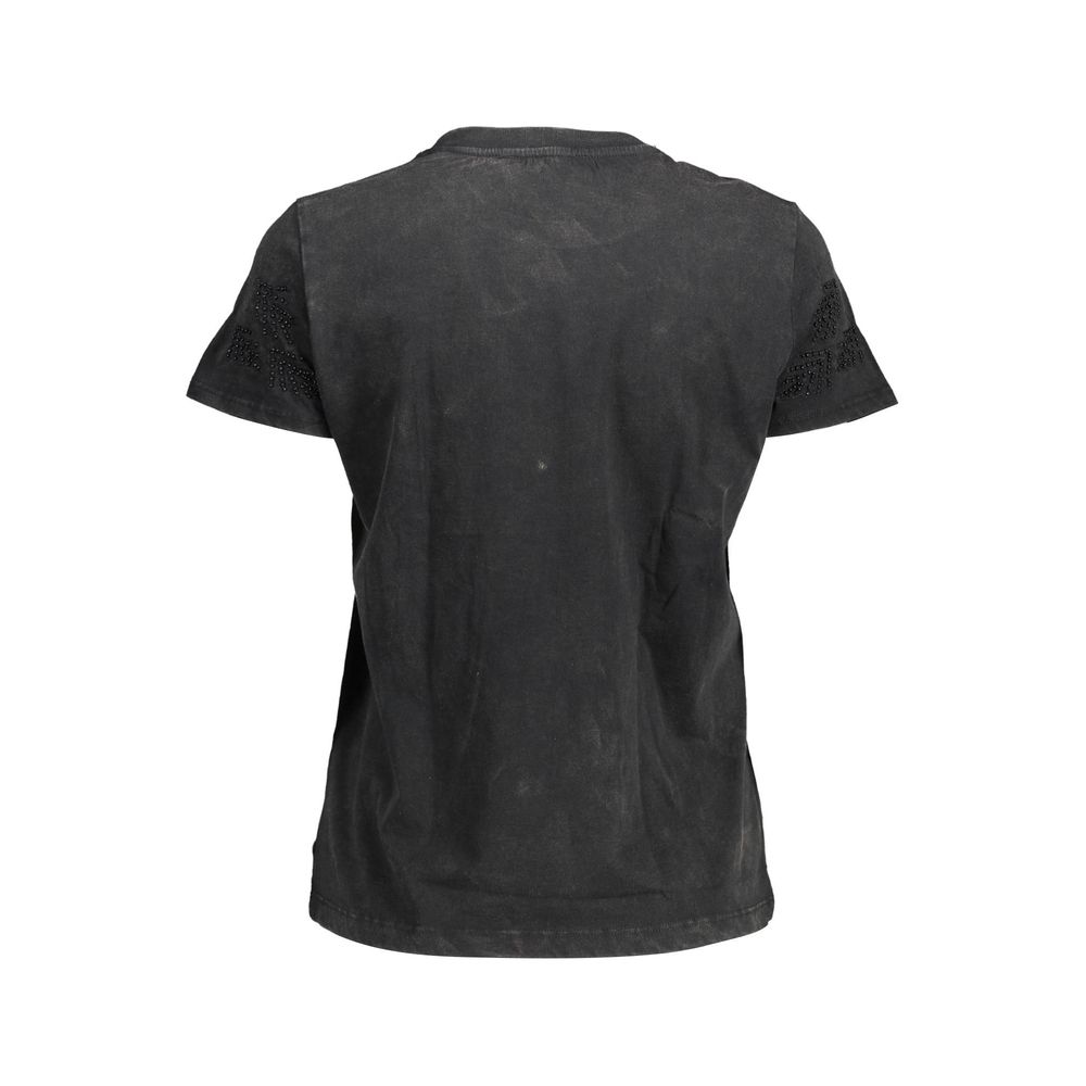 Desigual Baumwoll-T-Shirt in Schwarz