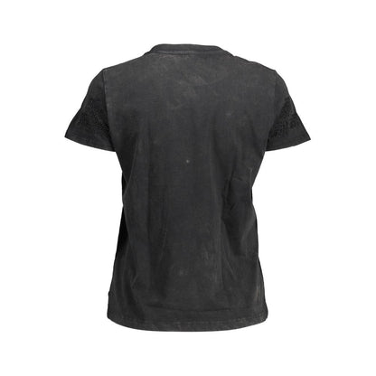 Desigual Baumwoll-T-Shirt in Schwarz