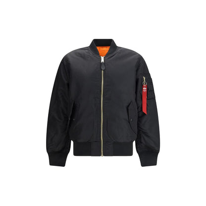ALPHA INDUSTRIES Black Nylon Bomber