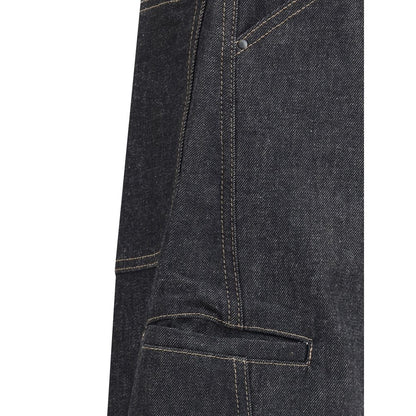 Lemaire Blue Cotton Straight-Leg Jeans