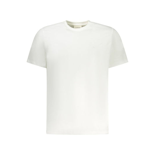 Calvin Klein Weißes Herren-T-Shirt aus Baumwolle