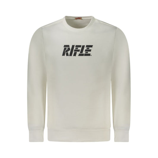 Rifle White Cotton Sweatshirt