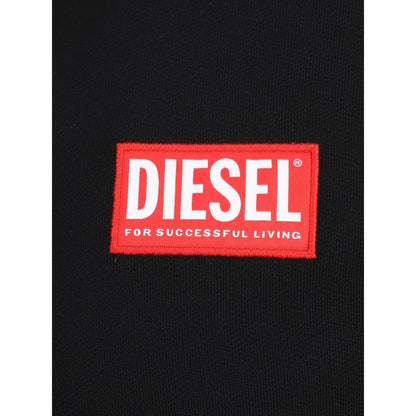 Diesel Schwarzer Baumwoll-Sweatshirt