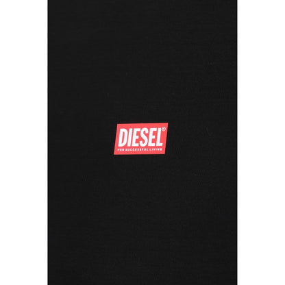 Diesel Schwarzes Baumwoll-T-Shirt