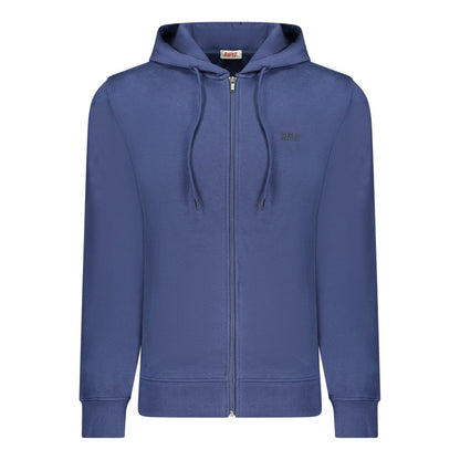 Rifle Blue Cotton Men's Hoodie