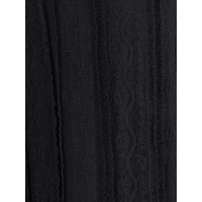 Charo Ruiz Black Cotton Casual Dress