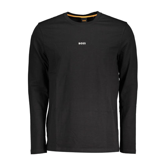 Hugo Boss Baumwoll-T-Shirt in Schwarz