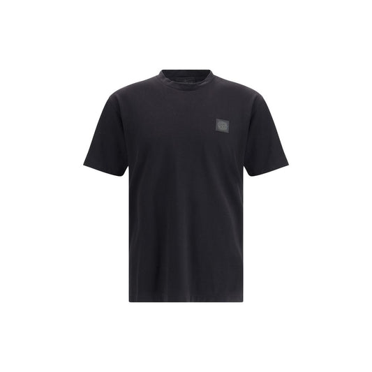 Stone Island Black Cotton T-Shirt