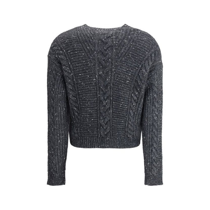 Max Mara Gray Polyamide Sweatshirt