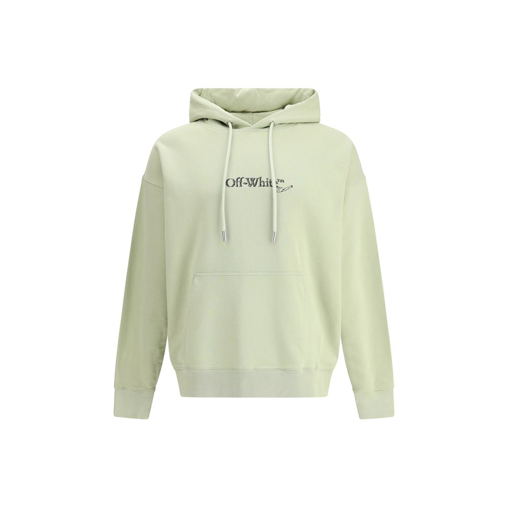 Off-White Grüner Baumwoll-Sweatshirt