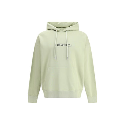Off-White Grüner Baumwoll-Sweatshirt
