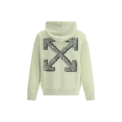 Off-White Grüner Baumwoll-Sweatshirt