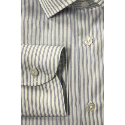 Baldinini Trend Light Blue Cotton Mens Shirt