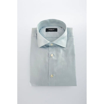 Baldinini Trend Light Blue Cotton Men Shirt