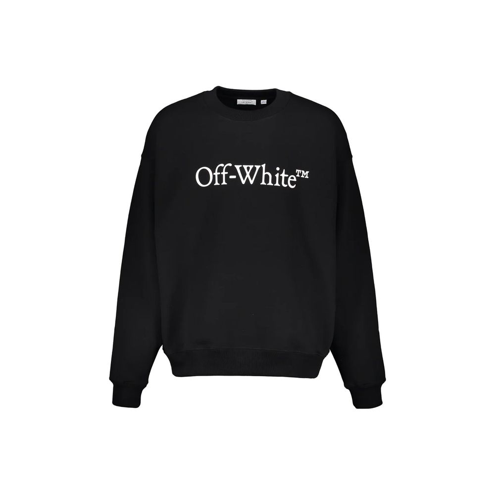 Off-White Baumwoll-Sweatshirt in Schwarz