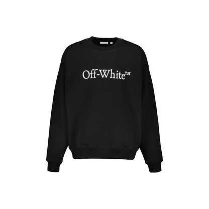 Off-White Baumwoll-Sweatshirt in Schwarz