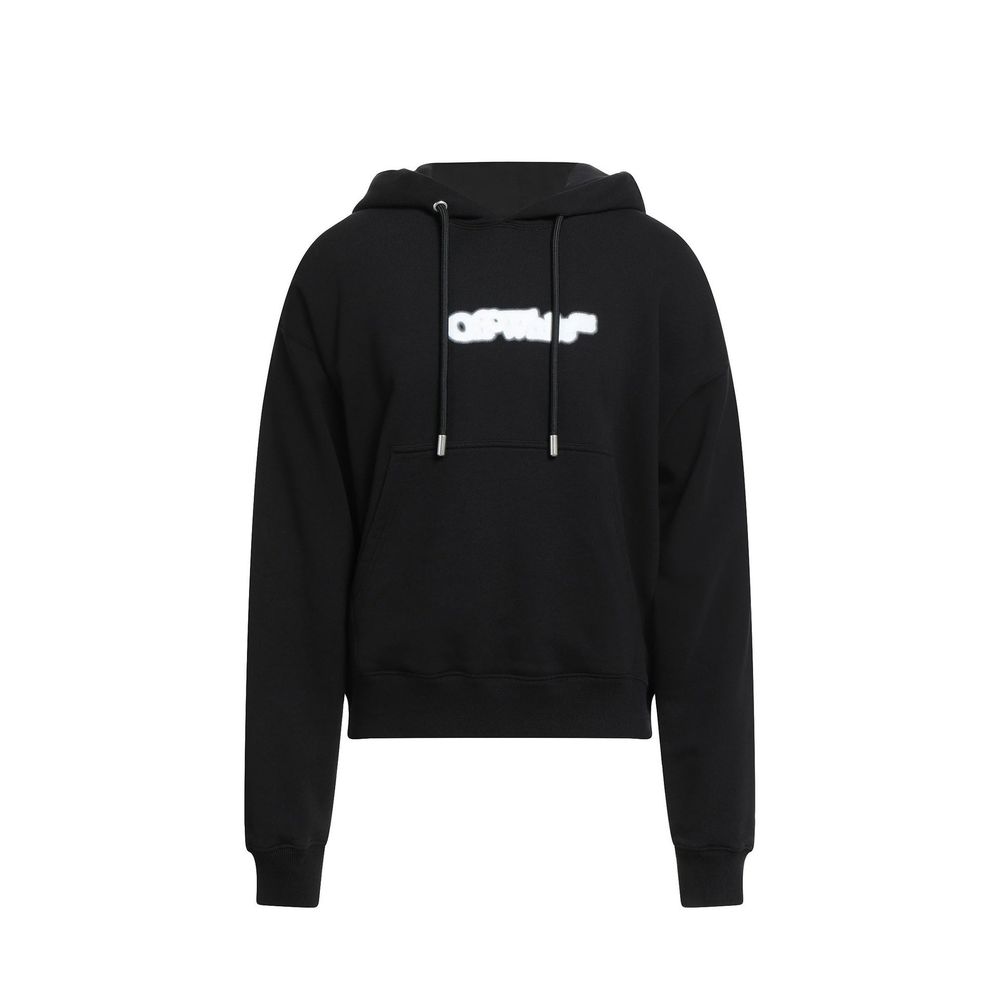 Off-White Baumwoll-Sweatshirt in Schwarz