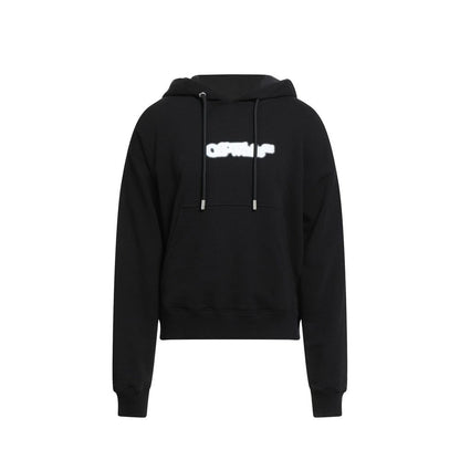 Off-White Baumwoll-Sweatshirt in Schwarz
