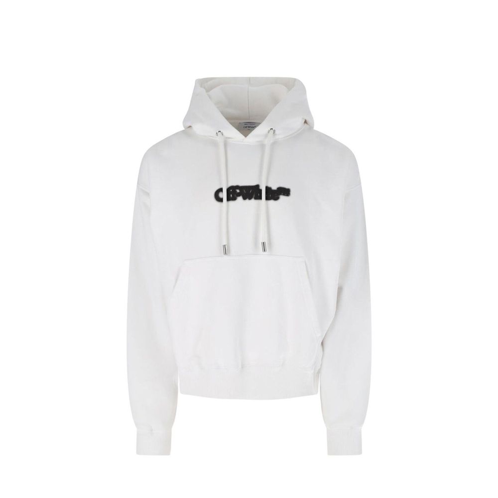 Off-White Baumwoll-Sweatshirt in Weiß