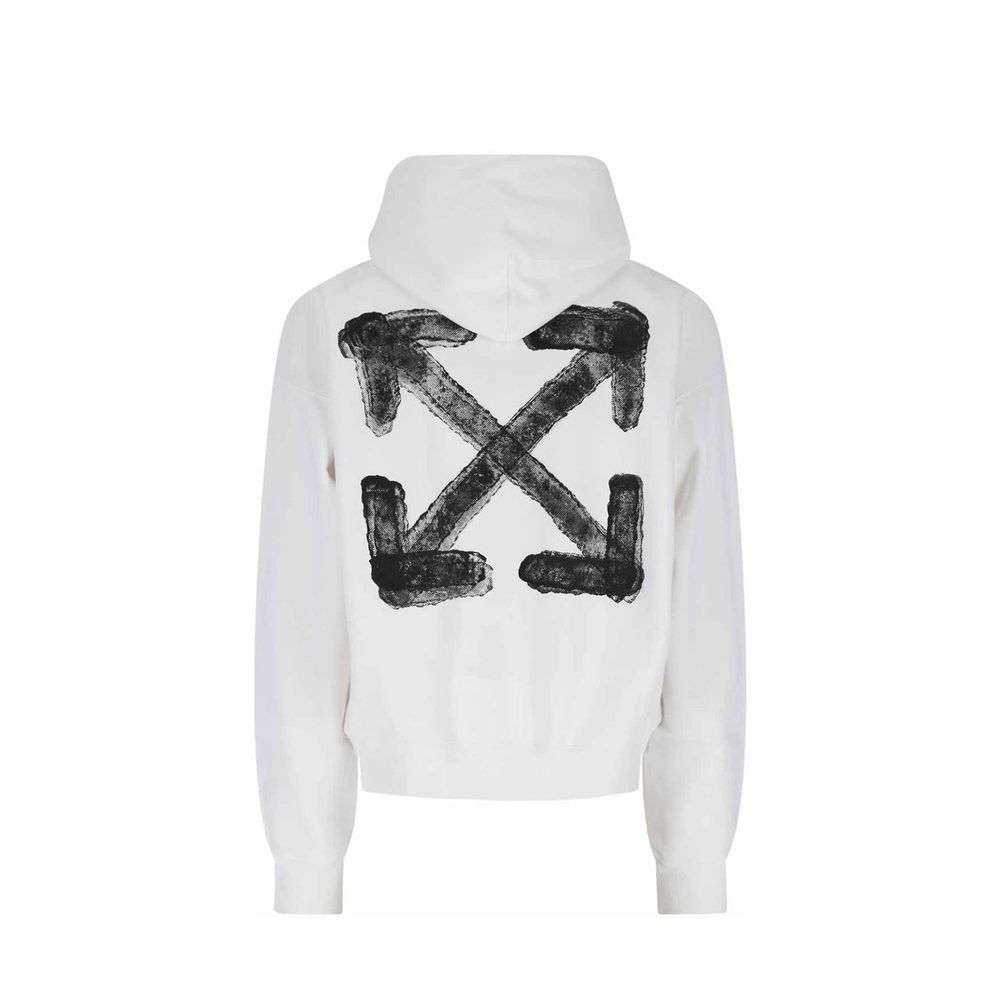 Off-White Baumwoll-Sweatshirt in Weiß