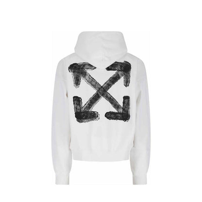 Off-White Baumwoll-Sweatshirt in Weiß
