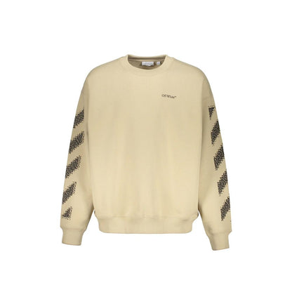 Off-White Baumwoll-Sweatshirt in Beige