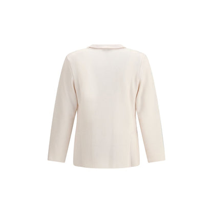 Lardini Cream Wool Coat