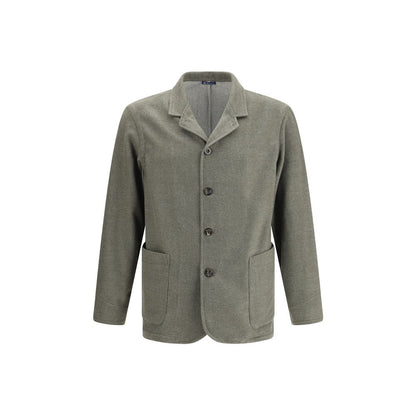 Finamore Bicolor Fleece Wool Coat