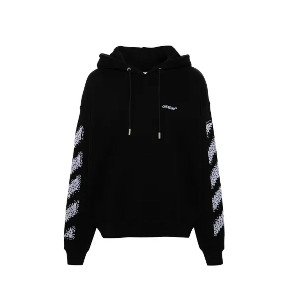 Off-White Schwarzer Baumwoll-Sweatshirt