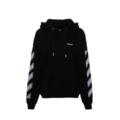Off-White Schwarzer Baumwoll-Sweatshirt