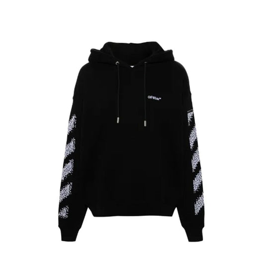 Off-White Schwarzer Baumwoll-Sweatshirt