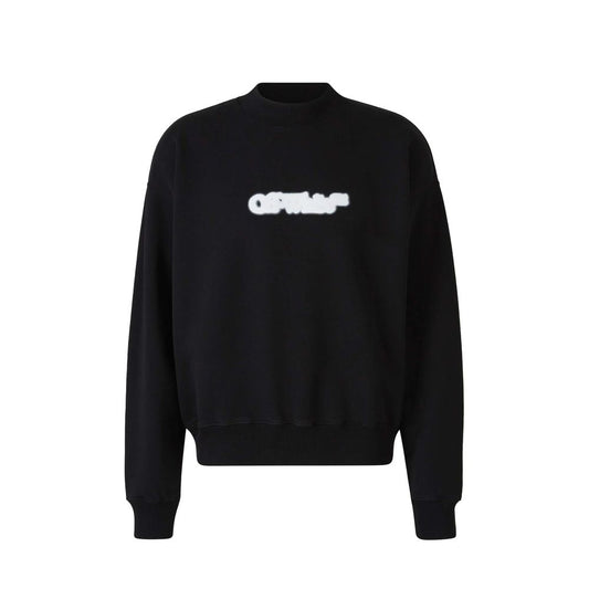 Off-White Schwarzer Baumwoll-Sweatshirt