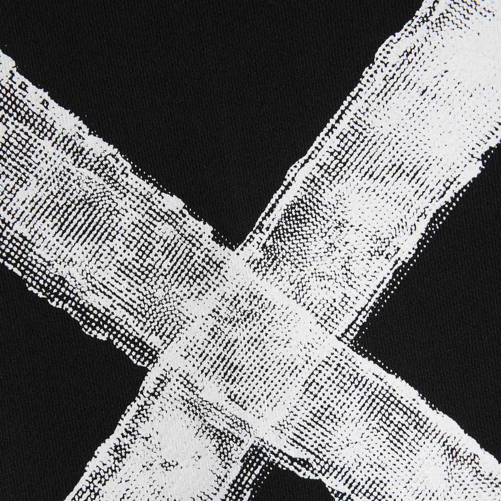 Off-White Schwarzer Baumwoll-Sweatshirt