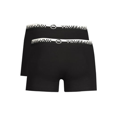 Trussardi Black Cotton Men's Boxer Briefs