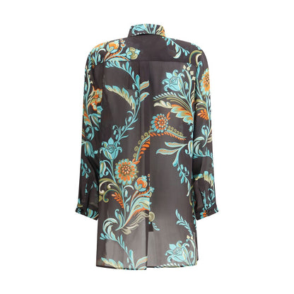 Etro Multicolor Silk Pattern Shirt