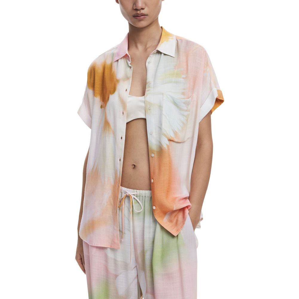 Desigual Viskose-Bluse mit floralem Muster