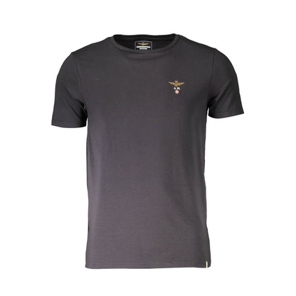 Aeronautica Militare "Nero Cotton Mens T-Shirt"