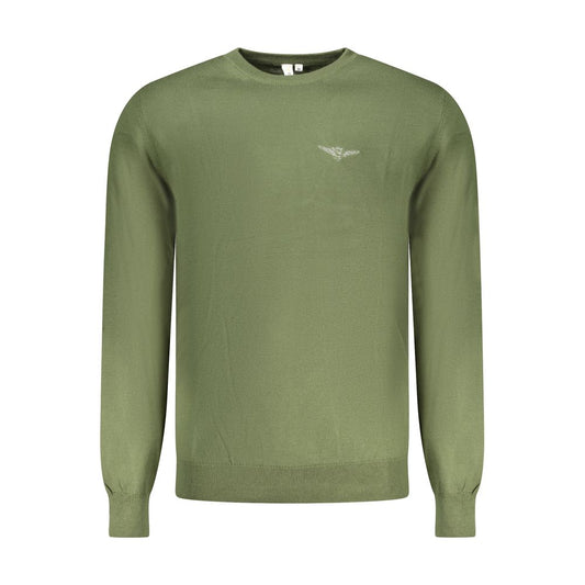 Accademia Militare Green Cotton Men Sweater