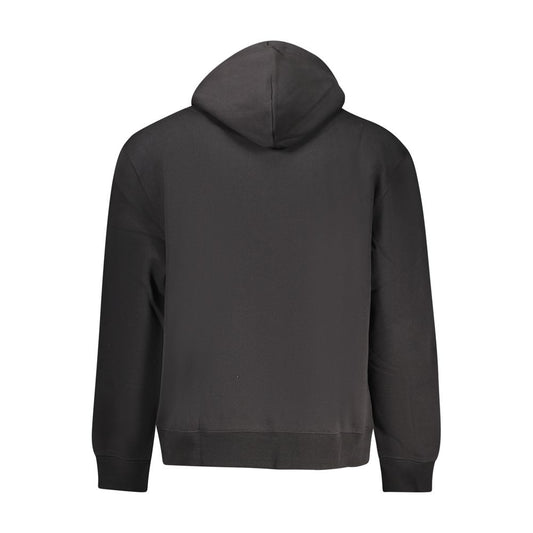 Calvin Klein Black Cotton Men's Hooded Sweatshirt