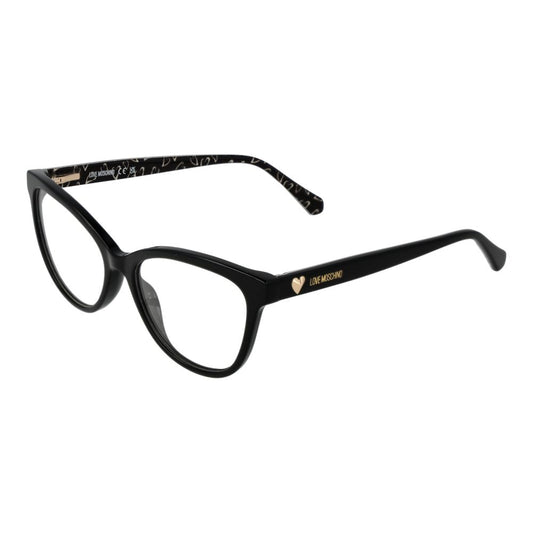 Love Moschino Schwarze Acetat-Brille (Rahmen)