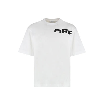 Off-White Baumwoll-T-Shirt in Weiß
